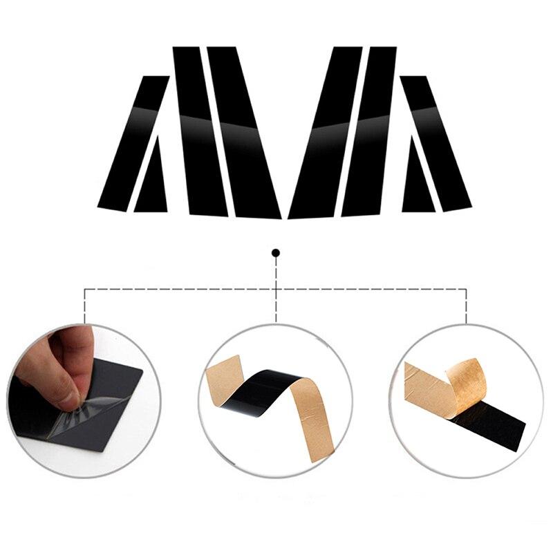 8Pcs8Pcs Car Window Pillar Posts Door Trim Stickers for Porsche Cayenne 92A Chassis E2 2011-2017