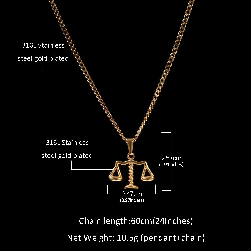 

Stainless Steel Hip Hop Pendant Necklace for Men , Long Chain Fashion Jewelry Accessory 24 inch option 6