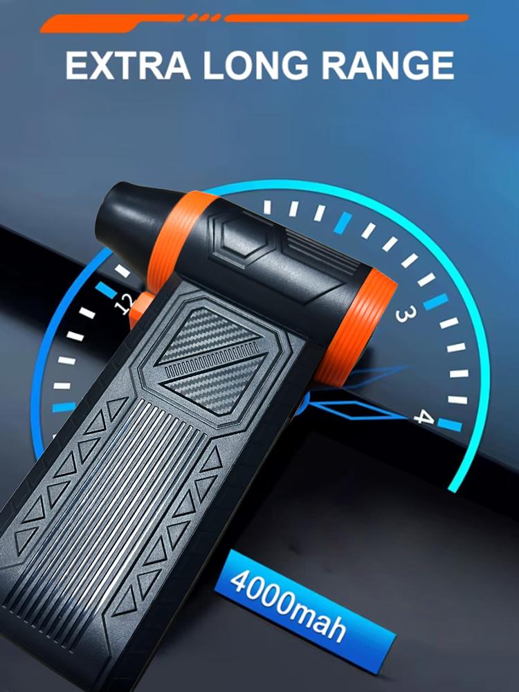 Turbo Violent Blower 200,000RPM Mini Turbo Jet Fan with 4 Nozzles&Light Electric Air Blower 52m/s High Speed Dust Blowing Tools