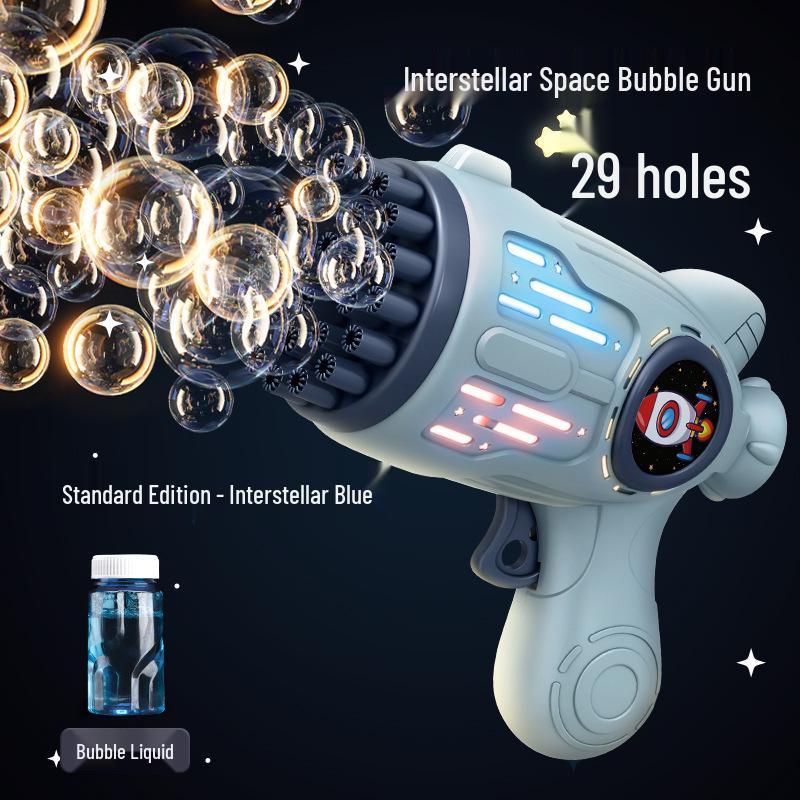 Hot-Selling Automatic Luminous Gatling Bubble Gun - Perfect Toy for Kids