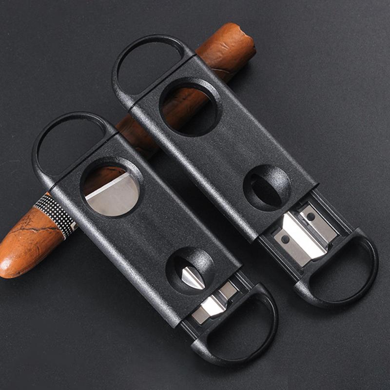 Cigars Cutter Sharp Cigars Scissors Knives Portable Cigars Guillotine Circle Cutting Precisely Designed Blades Fast Firm Cutting
