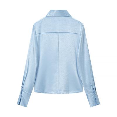 European and American Style, New Women's Clothing, Chic, Fashionable, Versatile Single-breasted Slimming Shirt