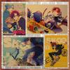 Japanese Sports Anime Skateboard Kraft Paper Retro Wall Poster Mural