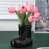 Ceramic Vase Boots Shoe Cute Cartoon Pen Holder Tabletop Storage Ikebana Flower Vase Boots Pot Home Decoration Accessories