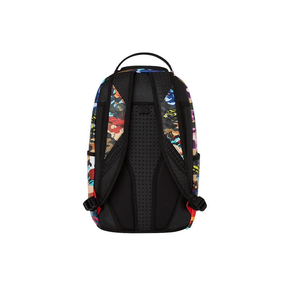 Sprayground Shark Large Logo Shark Mouth PVC Backpack Unisex Backpack Camouflage W1035704