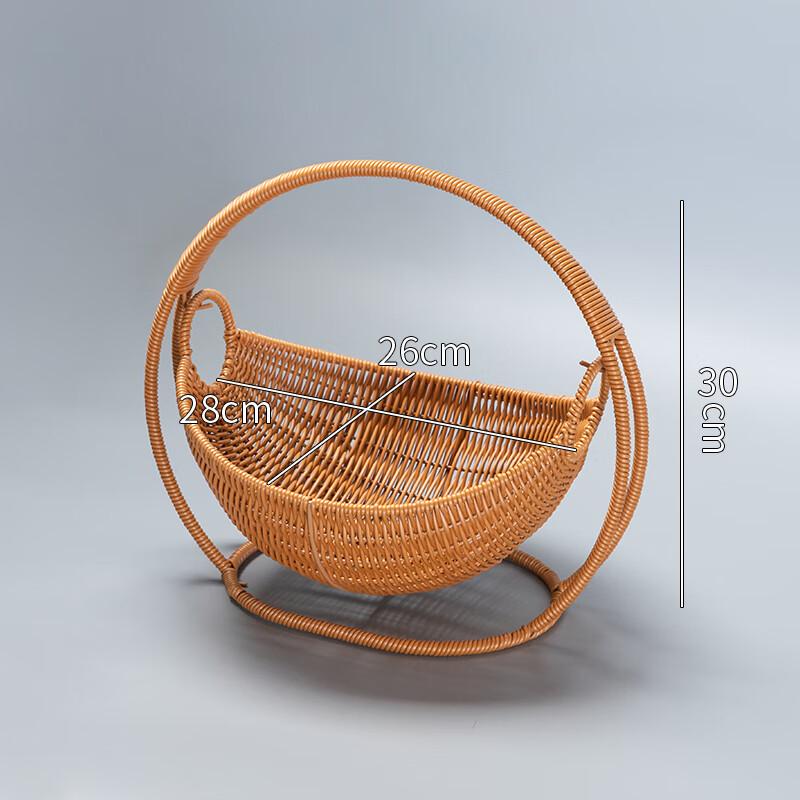 Handwoven Bamboo Fruit and Bread Basket Set