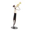 Trompetenspieler Figur Modern Abstrakt Handgefertigt Metall Musiker Skulptur für Wohnzimmer