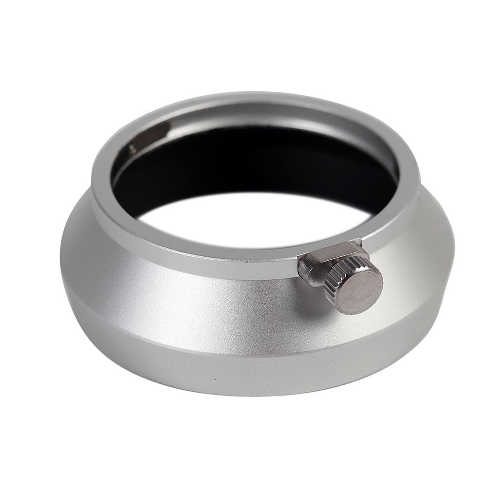 Metal Lens Hood Replacement For Olympus M. ZUIKO DIGITAL 17mm f1.8 Lens Black/Silver серебряный