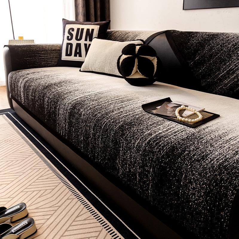 

New Sofa Cover Cloth, High-End Light Luxury Sofa Cushion, Four-Season Universal Fixed Non-Slip Sofa Cover Cover Pad 70*70cm