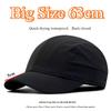Japanese Big Size 63Cm Short Brim Hat For Men Summer Back Closed Versatile Baseball Cap Soft Top Quick Drying Sun Hat For Women