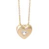 Simple Zircon Heart Star Water Drop Pendant Necklaces for Women Girls Fashion Accessories Stainless Steel Chain Jewelry Gifts
