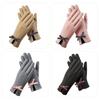 Five Fingers Winter Women Gloves Bowknot Elasticity Soft Gloves Outdoor Riding Mittens  Running