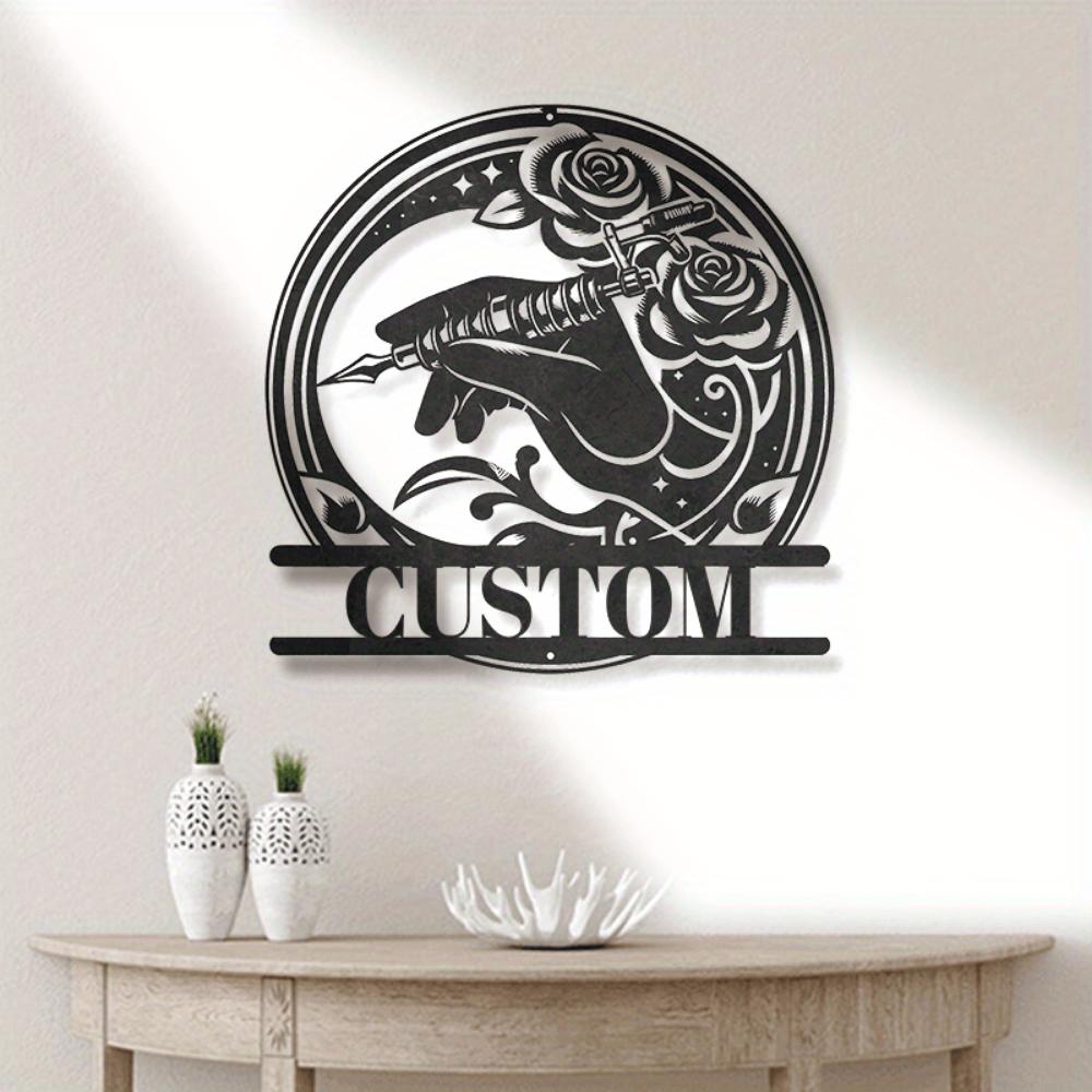 Tattoo Machine Metal Wall Art Custom Decor Gift