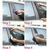 6pc For Kia Sportage 2011 2012 2013 2014 2015 2016 Gloss Black Pillar Posts Door Window Molding Cover Trims Stickers Accessories