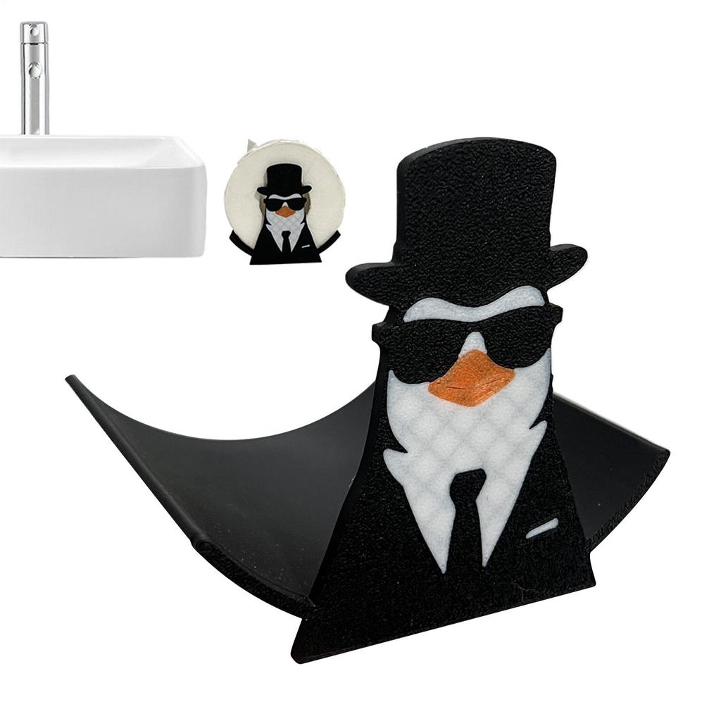 ABS Pinguinform Toilettenpapierhalter Badezimmer Taschentuchständer Niedlicher Pinguin Toilettenrollenhalter Dekoration Schmuckstück Für Toilette