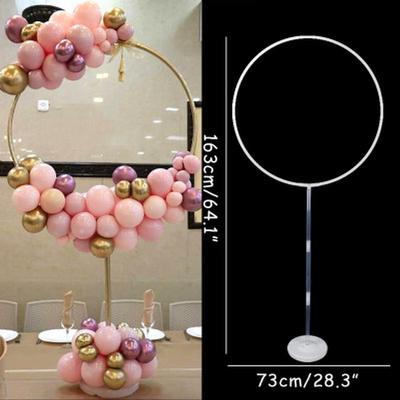 163x73cm Circle Balloon Arch Frame Balloons Stand Holder Kit Wedding Decorations Balloon Birthday Party Baby Shower Balloon Decor