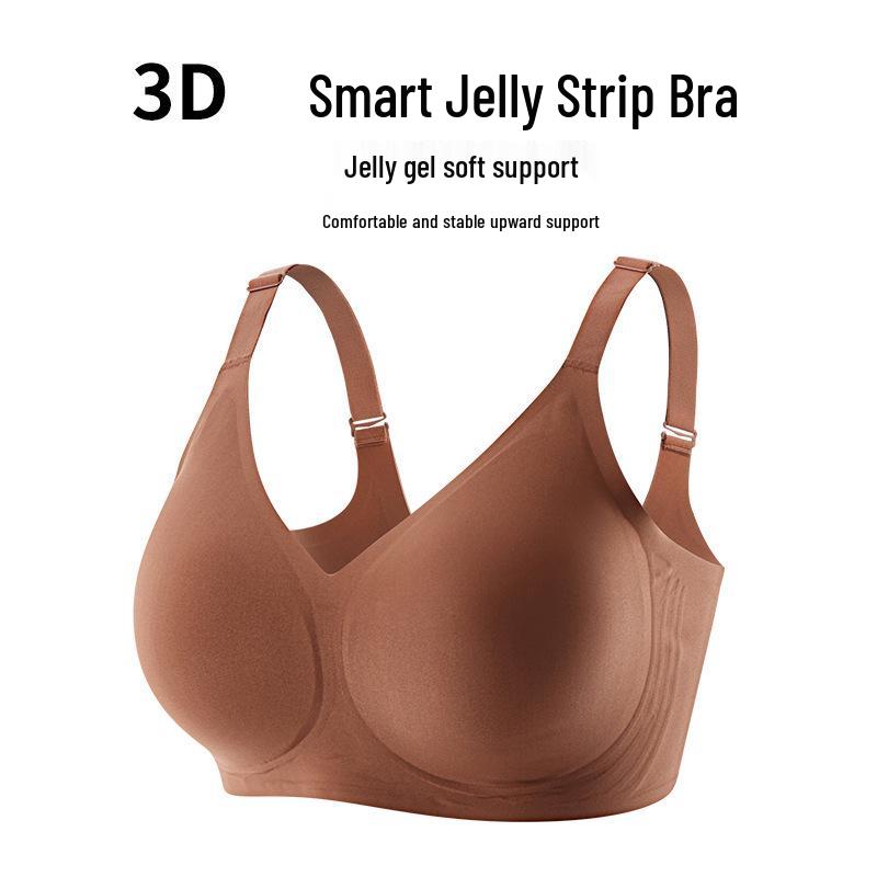 Cross-Border Plus Size Seamless Women's Bra: Anti-Sagging, Breathable, Wire-Free, Thin Cup with Support