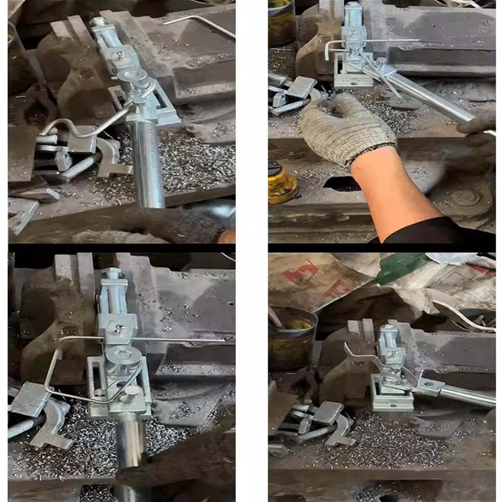 Manual Metal Bender, Small Flat Iron Round Steel Bar Plate Tube Rebar Bending Machine