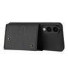 For Samsung Galaxy S25 Edge Case with Card Slots Kickstand Leather+TPU Phone Cover