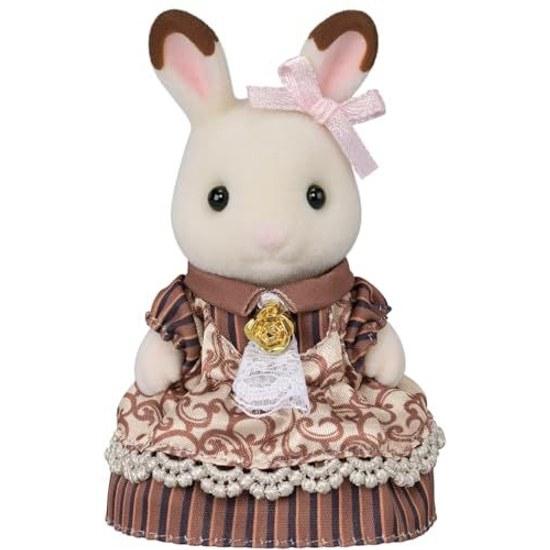 Sylvanian Families Doll Chocolat Rabbit Family Anniversary Set C-74 ST Mark Certified Ages 3 Up Toy Dollhouse EPOCH