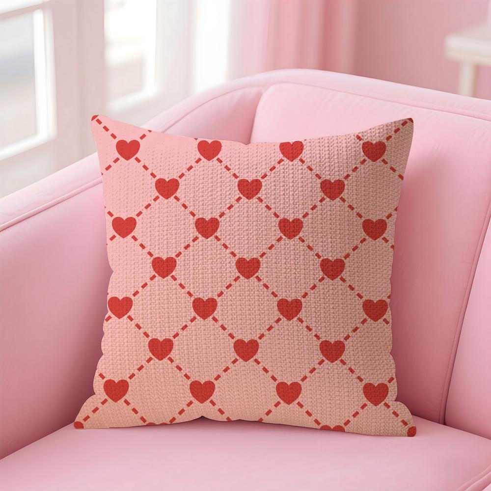 Gift for Lover Cushion Cover Comfort Sofa Bed Silky Elegant Invisible Zipper Decorative Holiday Gifts