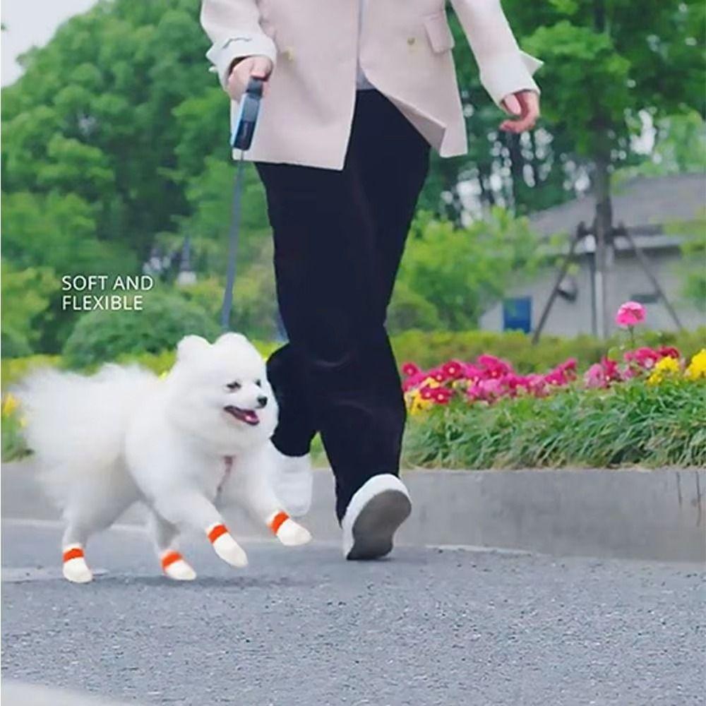 Breathable Disposable Pet Foot Covers Waterproof Anti-dirty Pet Boots Durable Pet Shoes  Small Dog
