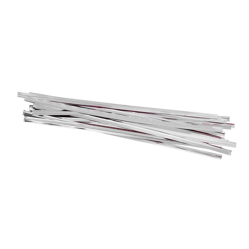 Plastic Coated Wire Ties Food Grade Sealing Bags for Cookies Biscuits Candy Chocolate Lollipops Gift Packaging Metallic