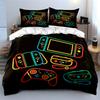 Colorful Gaming Console Design Bedding Duvet Cover Set  (1*Duvet Cover 2*Pillowcases, without duvet insert)