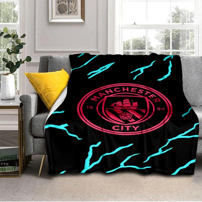City Football Club Printed Throws Blanket Soft Flannel Blankets for Couch Bed Gifts for Men Women Picnic Blanket Christmas Gifts