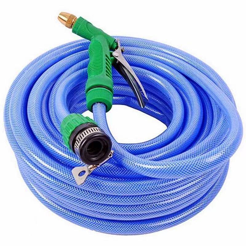 

High-Pressure Water Gun Set: Anti-Freeze & Explosion-Proof Hose for Car Wash & Garden Watering 5m blue hose + gun + connector