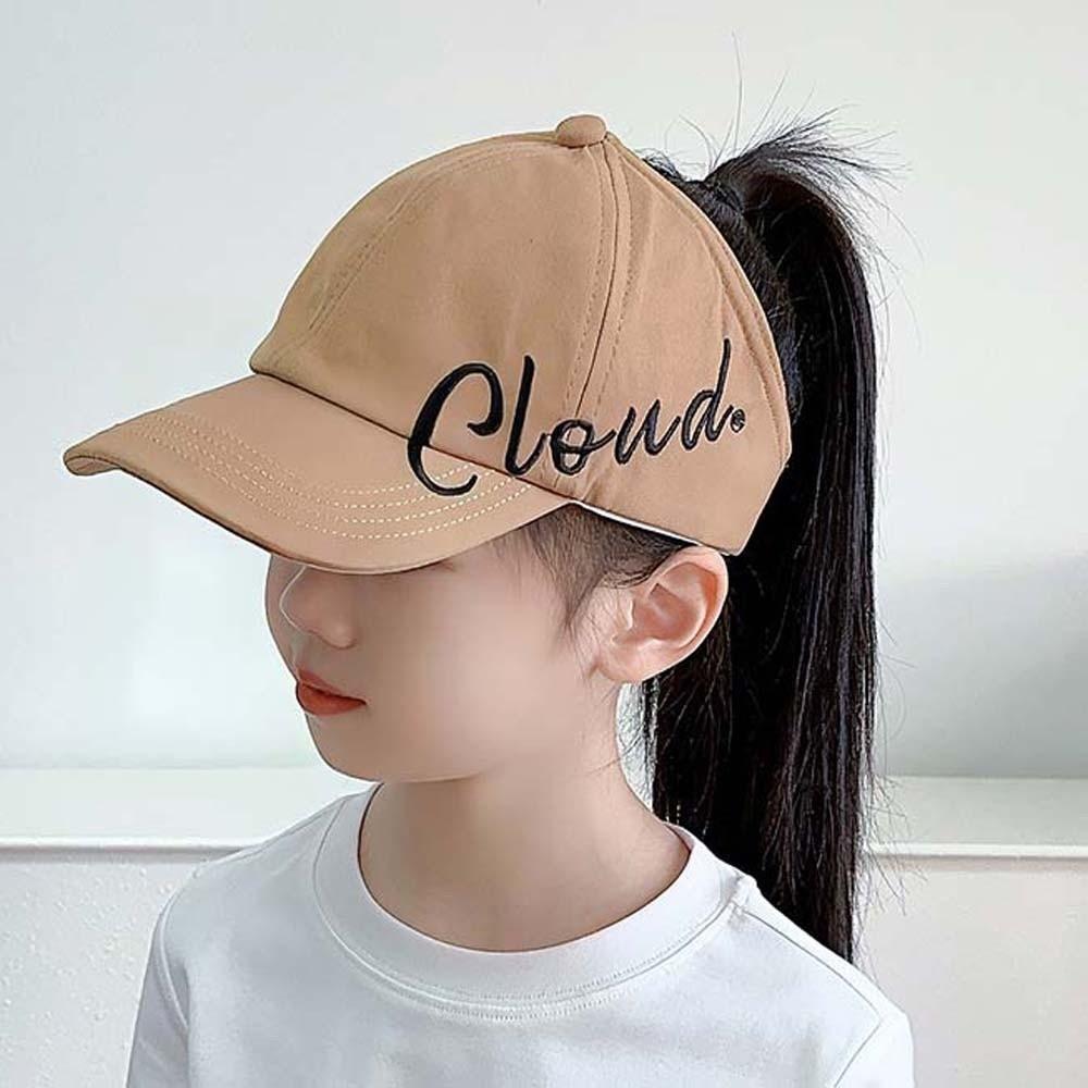 

Breathable Fabric Girls Ponytail Baseball Cap High Bun Sun Visor Stylish Gift for Niece хаки
