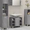 VidaXL Bathroom Cabinet Sonoma Grey 60x32x53.5 Cm Engineered Wood 826373