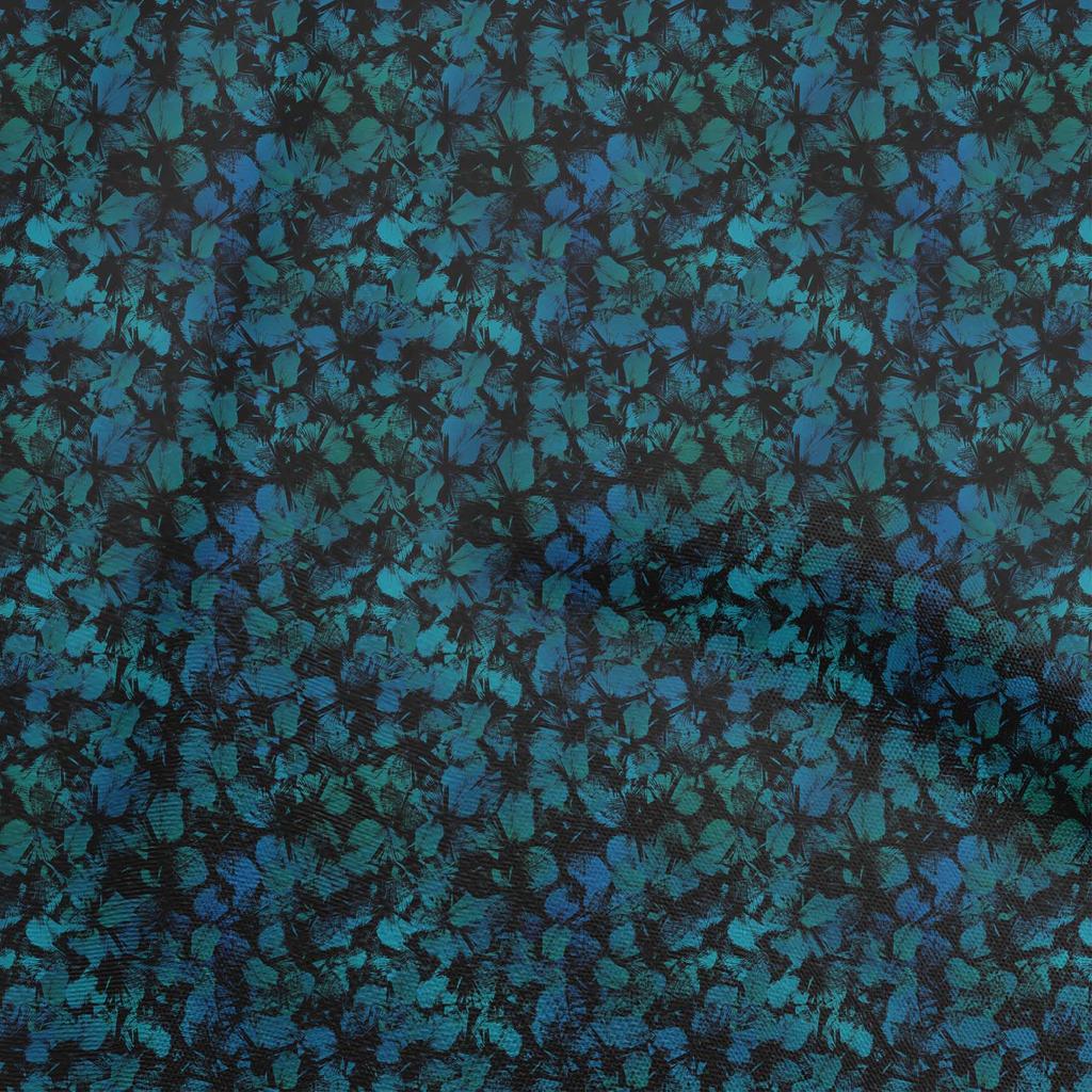 oneOone Cotton Flex Blue Fabric Abstract Sewing Fabric By The Yard Printed Diy Clothing Sewing Supplies 40 Inch