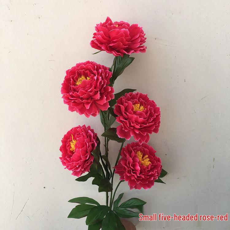 Peony Silk Flower: Large, Single-Head Tabletop/Floor Decoration