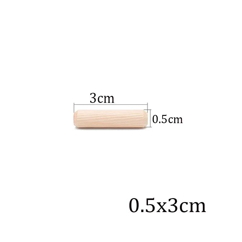 100/50 stücke Holzbearbeitung Dübel Handwerk Dübel Pins Stangen Set Möbel Beschlag Dübel Pin Holz Schrank Schublade Runde Geriffelte Holz