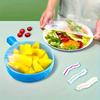 Dehnbare durchsichtige Kunststoff-Elastik-Lebensmittelabdeckungen Wiederverwendbare langlebige gestreifte Schüsseldeckel Home Kitchen Lebensmittelaufbewahrung Schutzlösung