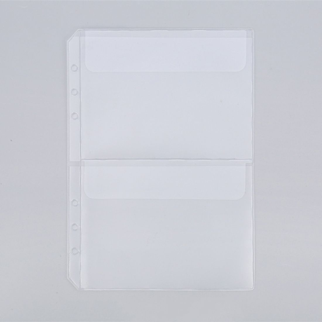 

Holder Card Organizer Binder Folders PVC Notebook Pouch Bags Binder Pockets Document Filing Bags A5 two pocket