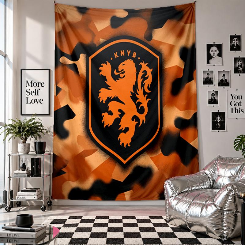 Netherlands Football Wall Tapestry Home Decor Wall Hanging Cloth for Bedroom Living Room Background