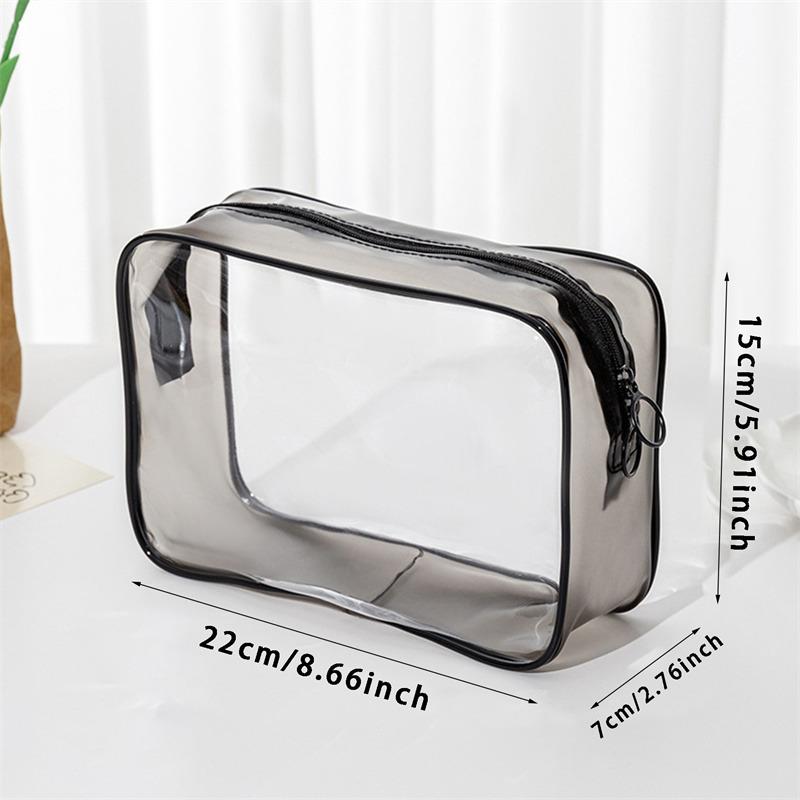 

Портативная дорожная сумка для мытья, женский прозрачный водонепроницаемый чехол для хранения косметики, большой вместительный органайзер для косметики, женский чехол