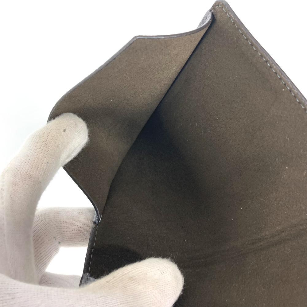 FENDI logo Cover Stationery passport case Leather gray