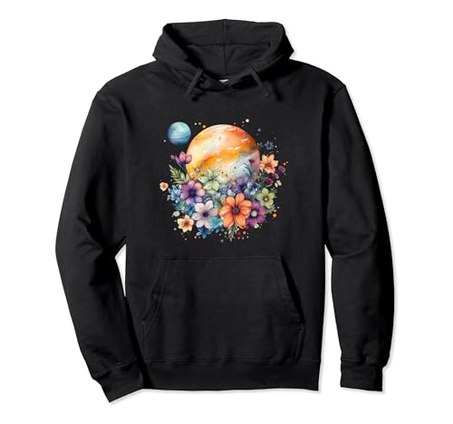 

Hippie Flower and Planet Design Hoodie