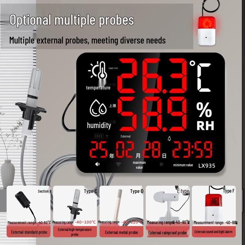 Rongce LX935 High-Precision Indoor Digital Thermometer Hygrometer (CN version)
