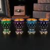 Mini Sterke Drank Glas, Gesneden Spiritus Vodka Beker, Ingelegd Edelsteen Vintage Legering Draagbaar Witte Wijn Glas, Bruiloft Bureau Decoratie