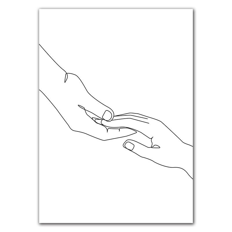 Nordic Minimalist Figures Line Art Sexy Woman Wall Canvas Painting Girls Drawing Posters And Prints Decor For Living Room HD0095