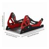 Motorcycle Wheel Stand Low-Slung Foldable Chock Stable for Garage