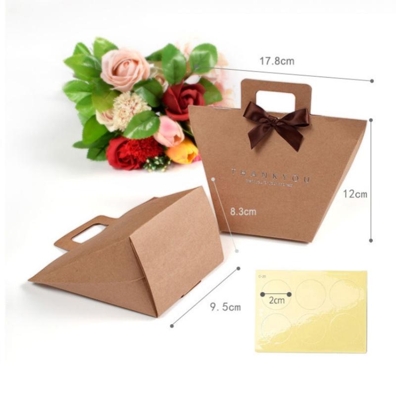 30pcs Kraft Paper Gift Tote Bags Gold Foil Gift Packaging Bags for Wedding Candy Party Favor Small Gift Shopping Bags