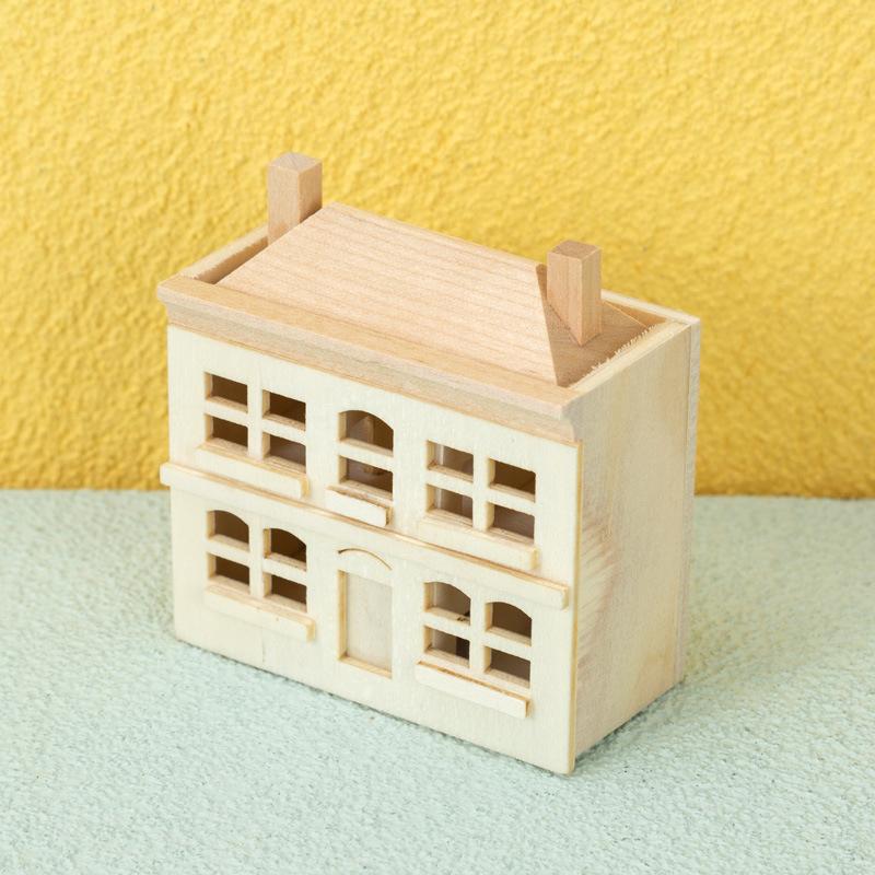 1:12 Dollhouse Miniature Cute Villa Small House Model Decor Toy Play House Toy