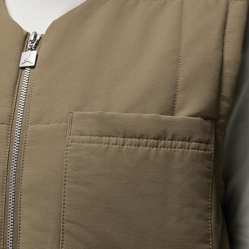 Jordan Solid Color Loose Casual Vest Women Tops Seaweed-Brown FB5193-395