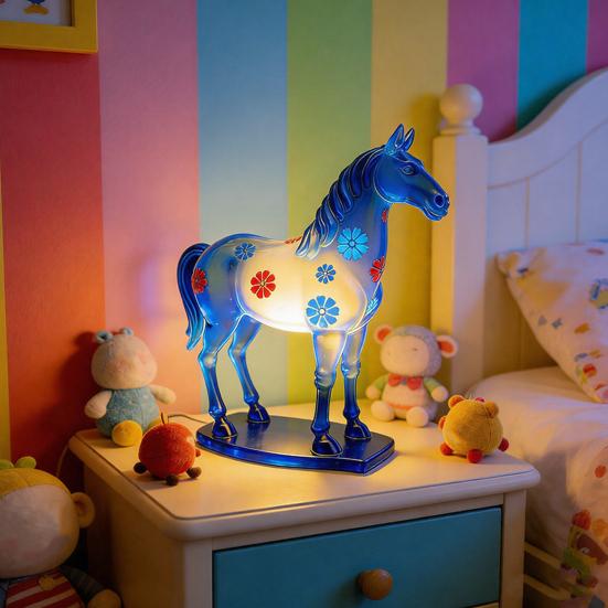 Dimmable Horse Night Light LED Ambient Lighting Soft Warm Glow Home Decor Decorative Nightlight for Nursery Bedroom Living Room
