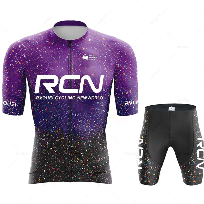 Ropa De Ciclismo 2025 RCN Neuankunft Sommer Herren Kurzarm Radtrikot Triathlon Team MTB Mountain Race Radbekleidung